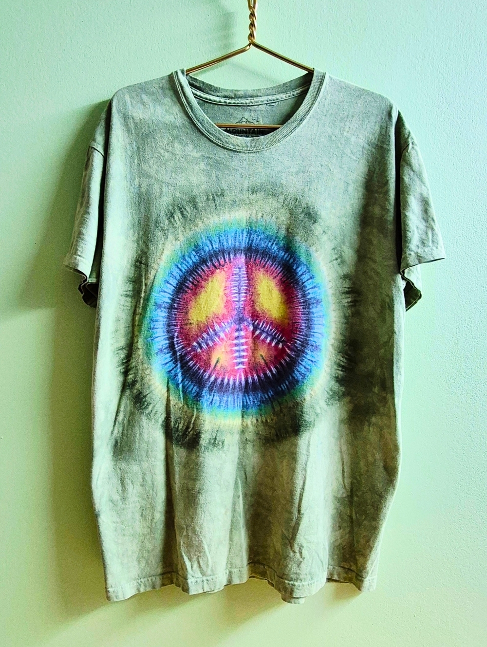 The Mountain Green Tie-Dye Crewneck Tee